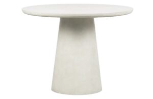 Hoorns Bílý kulatý jídelní stůl Danom Ø100 cm Hoorns