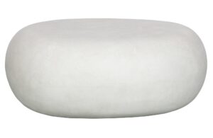 Hoorns Bílý konferenční stolek Peblo 65x49 cm Hoorns