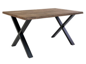 Nordic Living Tmavě hnědý dubový jídelní stůl Tolon 140x95 cm Nordic Living