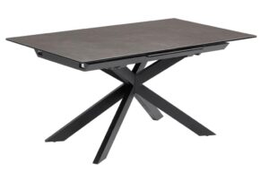 Tmavě hnědý keramický rozkládací jídelní stůl LaForma Atminda 160/210x90 cm LaForma