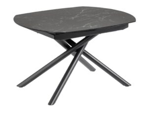 Černý keramický rozkládací jídelní stůl LaForma Yodalia 130/190x100 cm LaForma