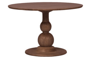 Hoorns Hnědý kulatý dřevěný jídelní stůl Boyle 120 cm Hoorns