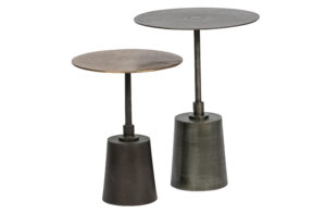 Hoorns Set dvou kovových odkládacích stolků Shania Hoorns