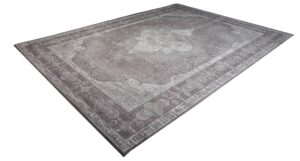 Moebel Living Šedý koberec s orientálními vzory Purete 350x240cm Moebel Living