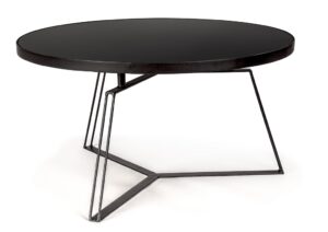 Černý kovový konferenční stolek Bizzotto Zaira 70 cm Bizzotto