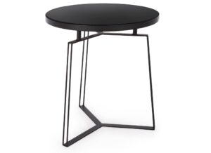 Černý kovový konferenční stolek Bizzotto Zaira 50 cm Bizzotto