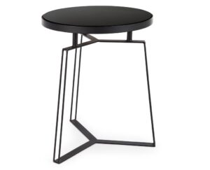 Černý kovový odkládací stolek Bizzotto Zaira 40 cm Bizzotto