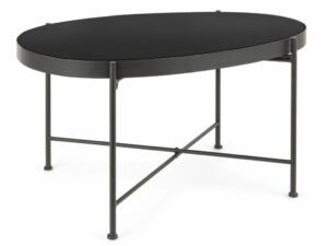 Černý kovový konferenční stolek Bizzotto Rashida 70 cm Bizzotto