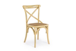 Přírodní dřevěná jídelní židle Bizzotto Gross Bizzotto