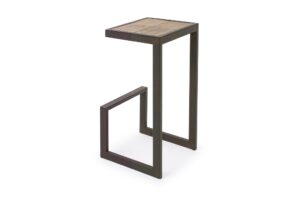 Masivní kovová barová židle Bizzotto Blocks 70 cm Bizzotto