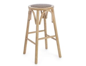 Přírodní dřevěná barová židle Bizzotto Circle 73 cm Bizzotto