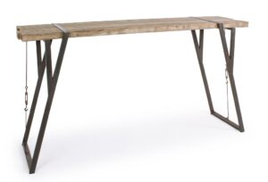 Dřevěný barový stůl Bizzotto Blocks 200x54 cm Bizzotto