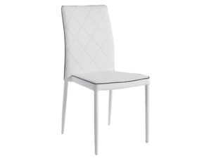 Bílá koženková jídelní židle Bizzotto Achille Bizzotto