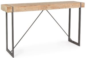 Masivní dřevěný barový stůl Bizzotto Garrett 200 x 50 cm Bizzotto