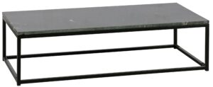 Hoorns Černý mramorový konferenční stolek Mell 120 x 60 cm Hoorns