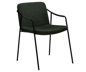 DAN-FORM Tmavě zelená látková jídelní židle DanForm Boto DAN-FORM