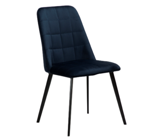 DAN-FORM Modrá sametová jídelní židle DanForm Embrace DAN-FORM
