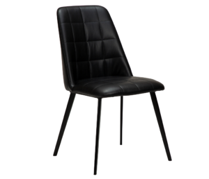 DAN-FORM Černá koženková jídelní židle DanForm Embrace DAN-FORM