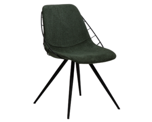 DAN-FORM Tmavě zelená látková jídelní židle DanForm Sway DAN-FORM
