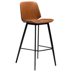 DAN-FORM Hnědá kožená barová židle DanForm Swing 105 cm DAN-FORM