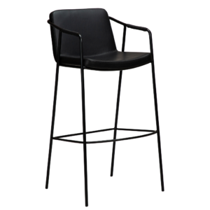 DAN-FORM Černá koženková barová židle DanForm Boto 105 cm DAN-FORM