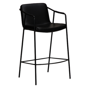 DAN-FORM Černá koženková barová židle DanForm Boto 95 cm DAN-FORM