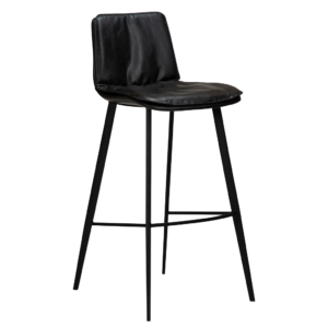 DAN-FORM Černá kožená barová židle DanForm Fierce 103 cm DAN-FORM