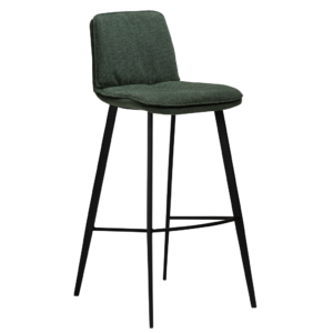 DAN-FORM Tmavě zelená látková barová židle DanForm Fierce 103 cm DAN-FORM