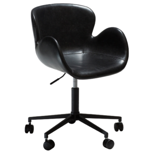 DAN-FORM Černá koženková kancelářská židle DanForm Gaia DAN-FORM