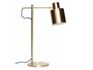 Zlatá kovová stolní lampa Hübsch Brolen 56 cm Hübsch