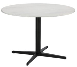 Bílý mramorový kulatý jídelní stůl RGE Accent Ø 110 cm RGE