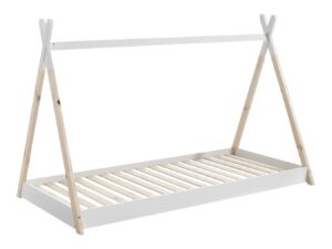 Bílá dětská dřevěná postel Vipack Tipi 90x200 cm Vipack