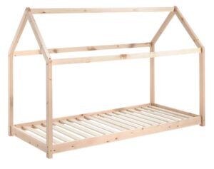 Přírodní dětská dřevěná postel Vipack Cabane 90x200 cm Vipack