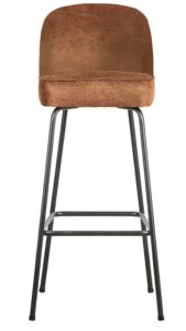 Hoorns Koňakově hnědá koženková barová židle Tergi 103 cm Hoorns