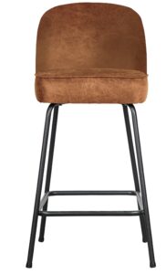 Hoorns Koňakově hnědá koženková barová židle Tergi 89 cm Hoorns