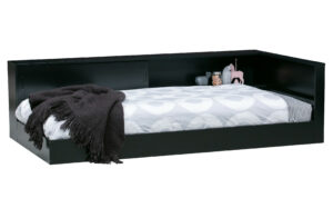 Hoorns Černá dřevěná postel Ernie 90 x 200 cm Hoorns