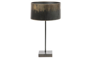 Hoorns Černo zlatá kovová stolní lampa Bessie Hoorns