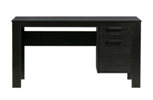 Hoorns Černý dřevěný psací stůl Koben 141 cm Hoorns