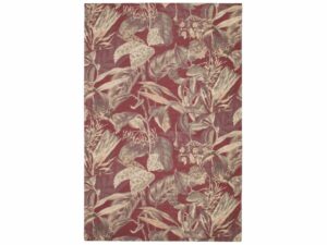Hoorns Kaštanově hnědý koberec Flowy 200 x 300 cm s květinovým vzorem Hoorns