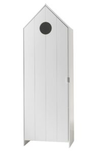 Bílá dřevěná šatní skříň Vipack Casami 171 cm Vipack