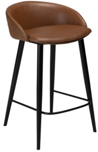 DAN-FORM Světle hnědá koženková barová židle DanForm Dual 66 cm DAN-FORM