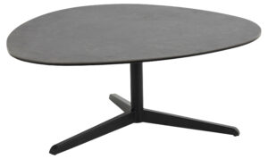 SCANDI Černý skleněný konferenční stolek Barnsby 100 x 95 cm SCANDI