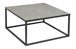 Moebel Living Šedý keramický konferenční stolek Batik 75 x 75 cm Moebel Living