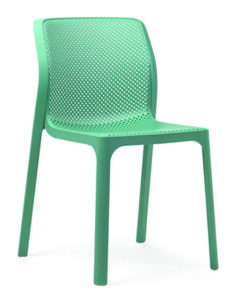 SitBe Tyrkysově zelená plastová zahradní židle Loft II. SitBe