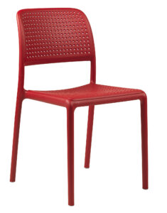 SitBe Červená plastová zahradní židle Loft SitBe