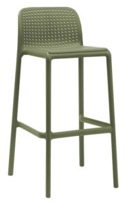 SitBe Zelená plastová barová židle Loft SitBe