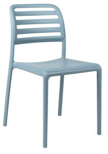 SitBe Světle modrá plastová zahradní židle Beno SitBe