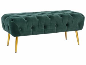 Zelená sametová lavice Bizzotto Giacinta 103 cm Bizzotto