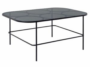 Černý kovový konferenční stolek Bizzotto Morissa 91