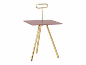 Růžový odkládací stolek Bizzotto Inesh 40 x 40 cm Bizzotto